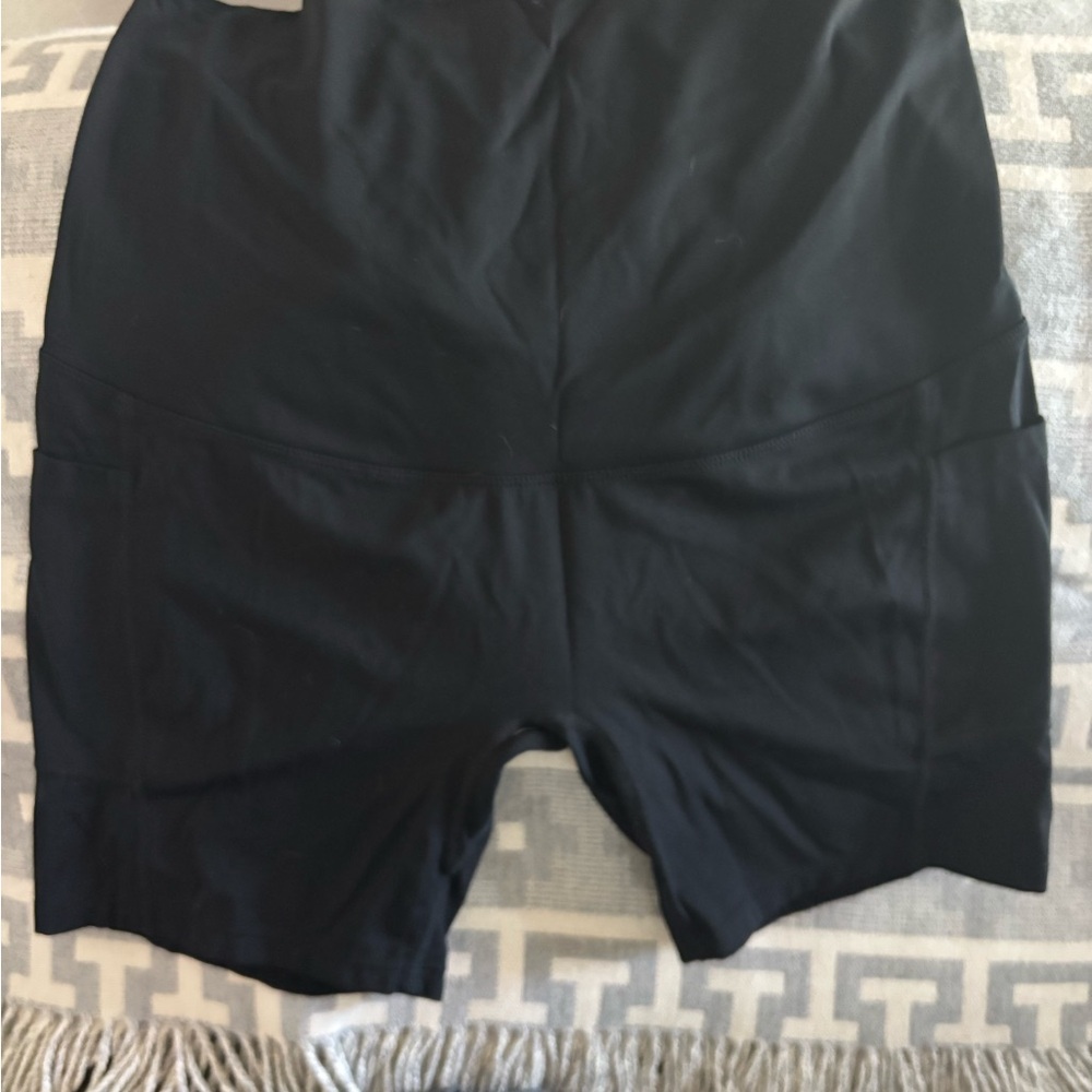 Black Maternity Women's Shorts